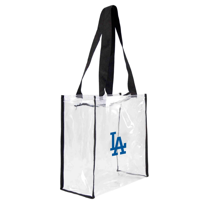 Los Angeles Dodgers Clear Square Stadium Tote Bag MLB Approved Fan Bag