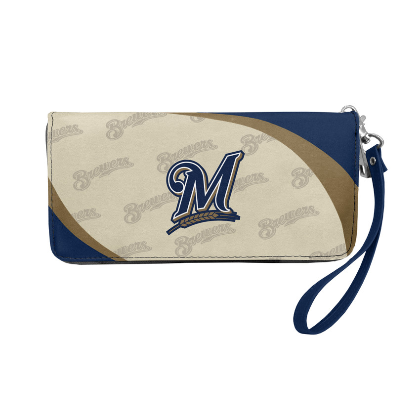 Milwaukee Brewers Curve Organizer Wallet MLB Fan Wallet Card Holder