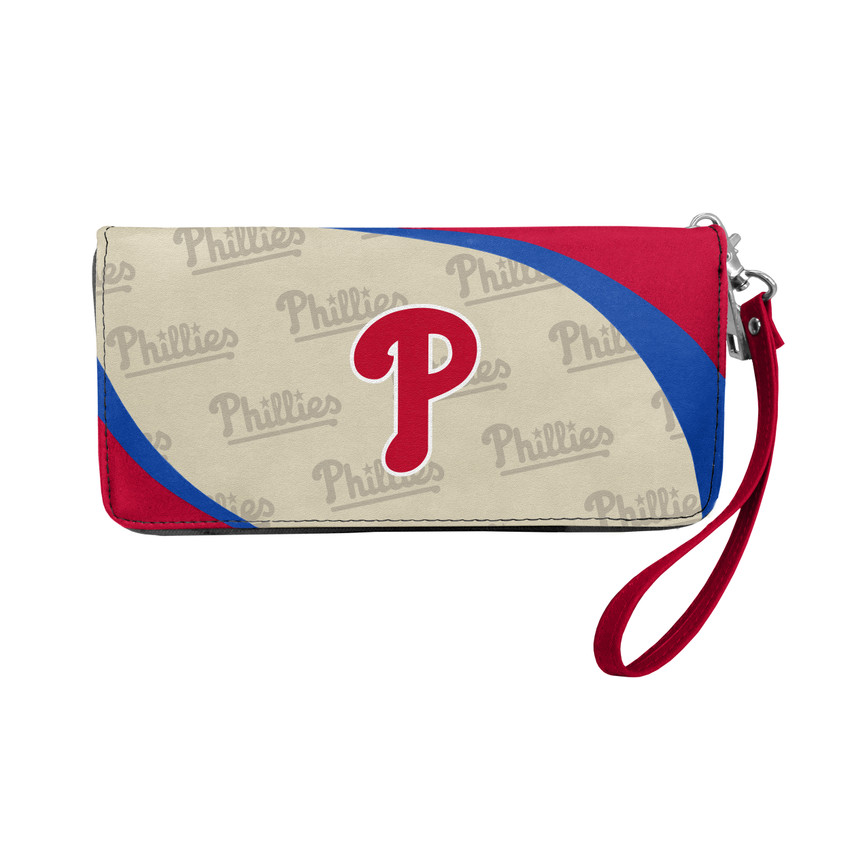 Philadelphia Phillies Curve Organizer Wallet MLB Fan Wallet Card Holder