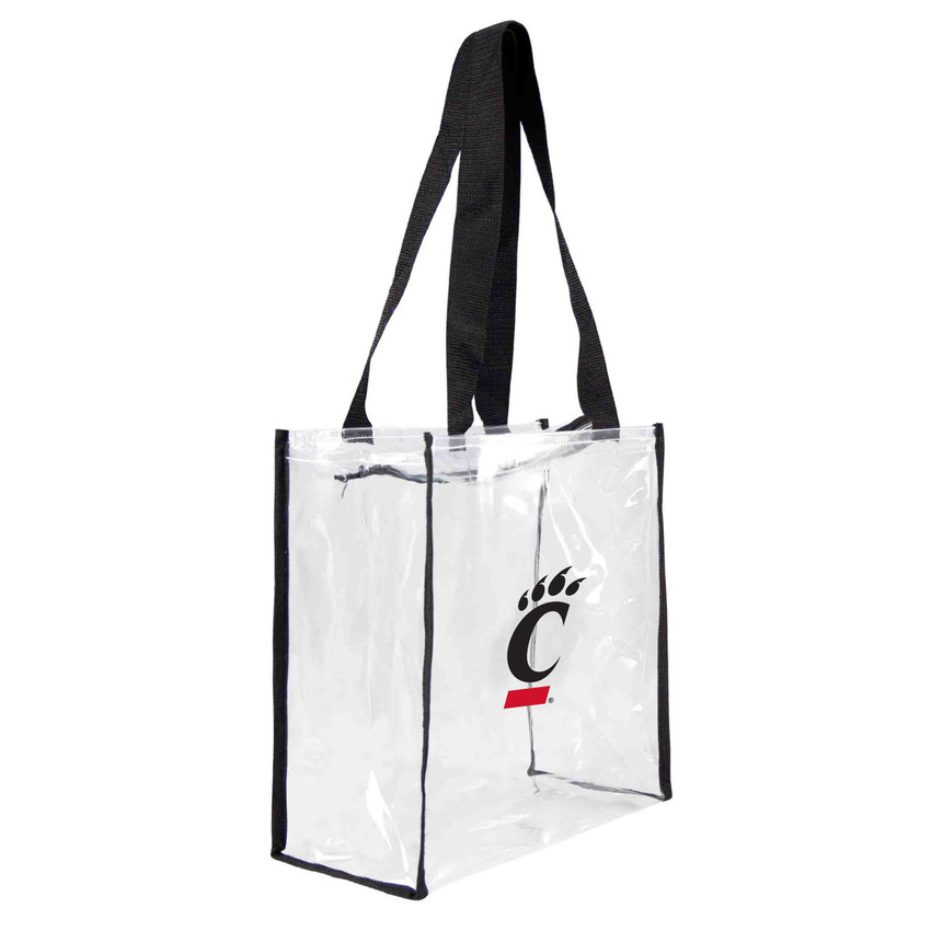 Cincinnati Bearcats Clear Square Stadium Tote Bag NCAA Approved Fan Bag Tote