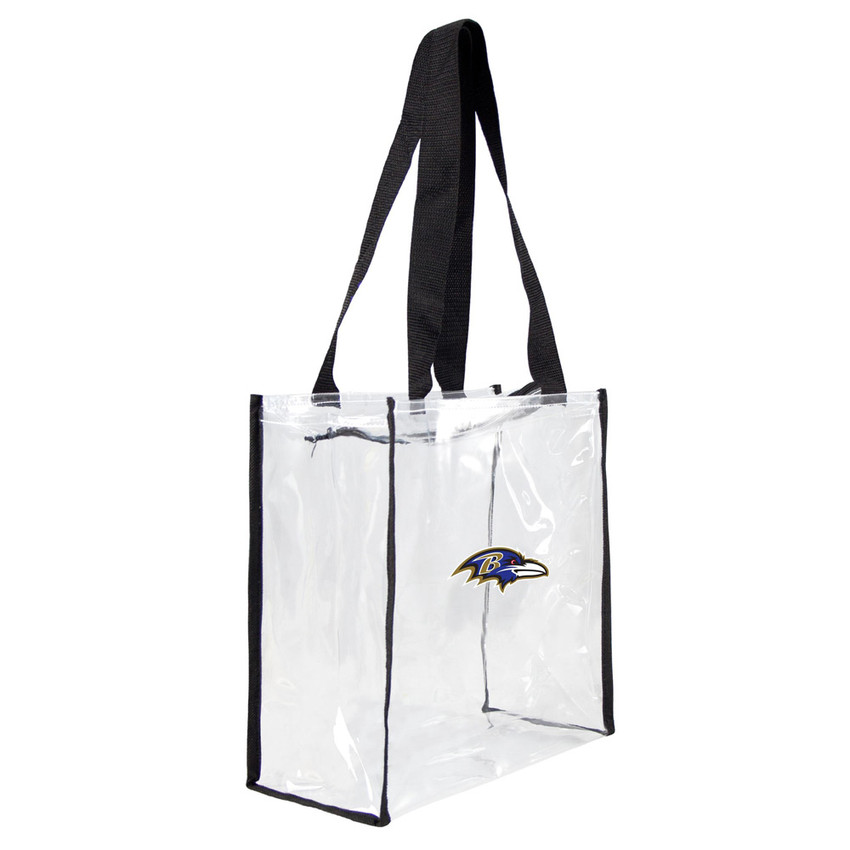 Baltimore Ravens Clear Square Stadium Tote Bag NFL Approved Fan Bag Tote