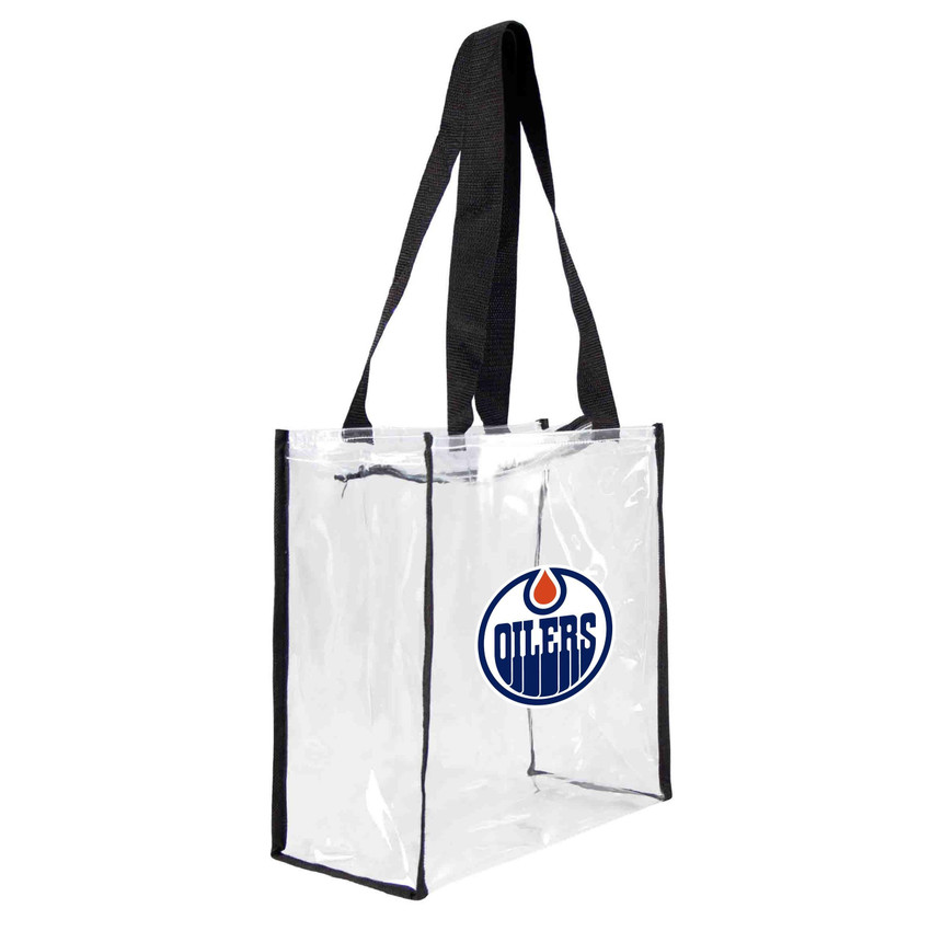 Edmonton Oilers Clear Square Stadium Tote Bag NHL Approved Fan Bag Tote