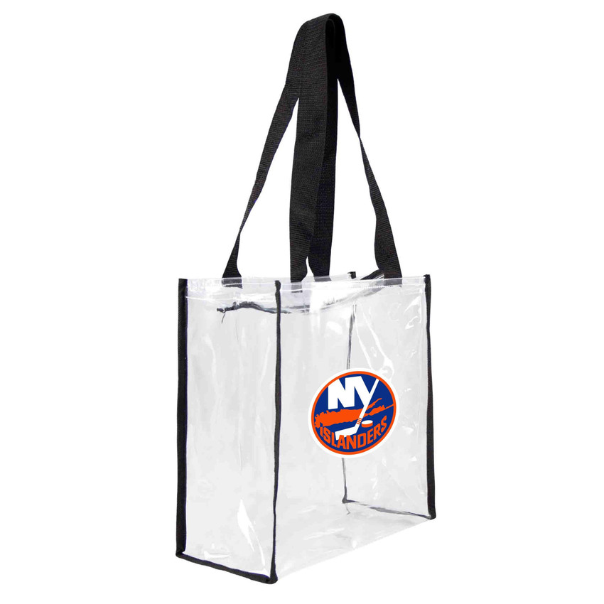 New York Islanders Clear Square Stadium Tote Bag NHL Approved Fan Bag Tote