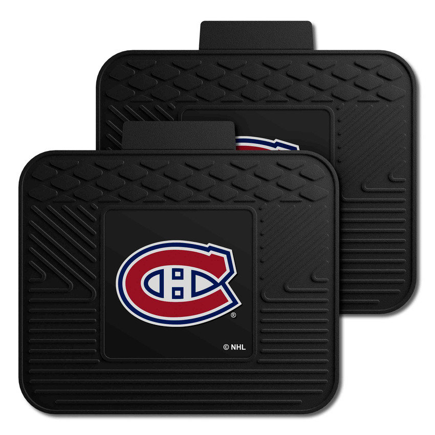 Montreal Canadiens Back Seat Car Utility Mats - 2 Piece Set C Primary Logo