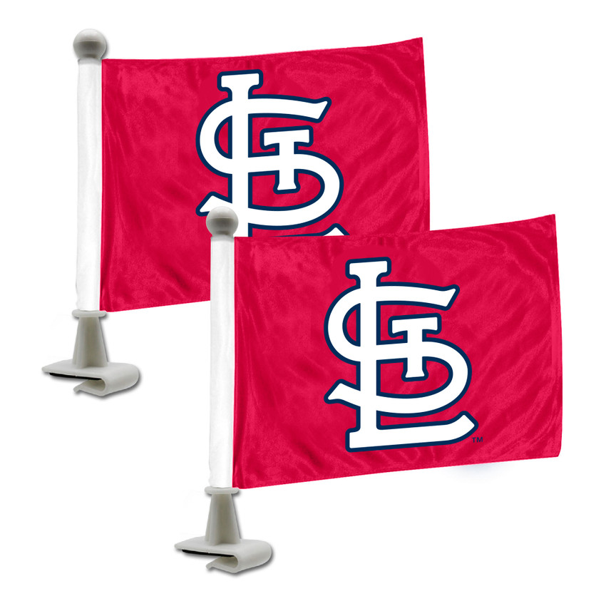 St. Louis Cardinals Ambassador Car Flags - 2 Pack Mini Auto Flags, 4in X 6in