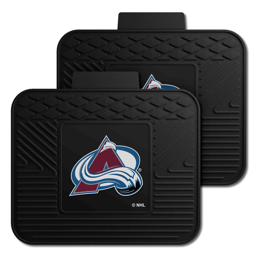 Colorado Avalanche Back Seat Car Utility Mats - 2 Piece Set A Primary Logo