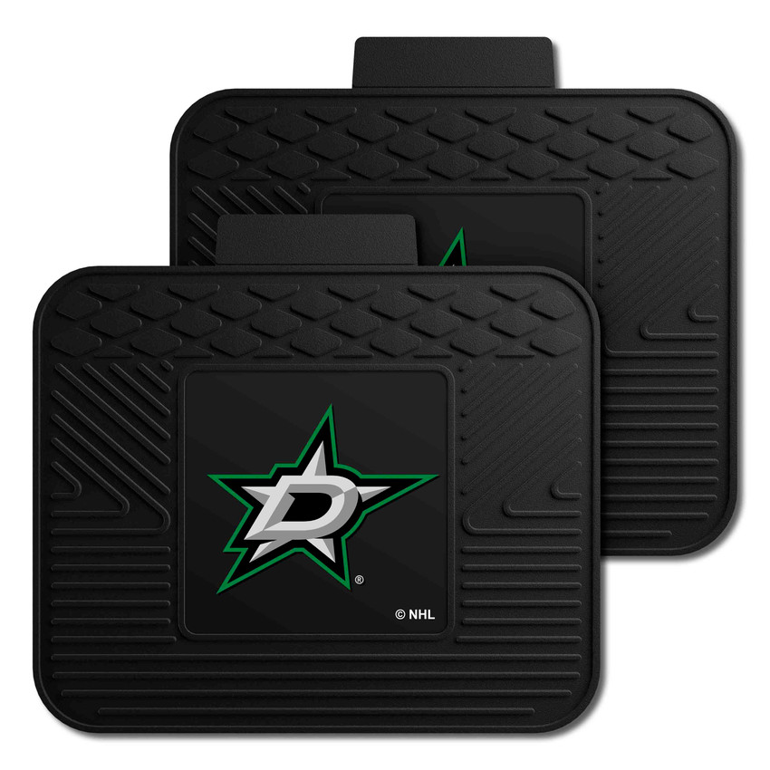 Dallas Stars Back Seat Car Utility Mats - 2 Piece Set D Star Primary Logo
