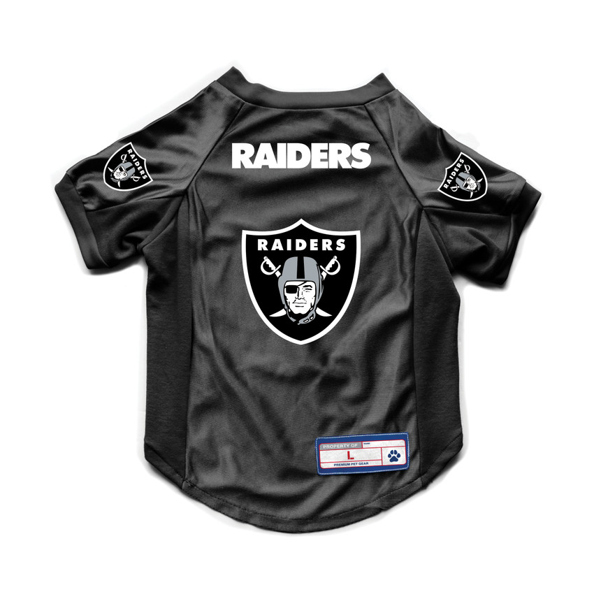 Las Vegas Raiders Pet Jersey Stretch Size L