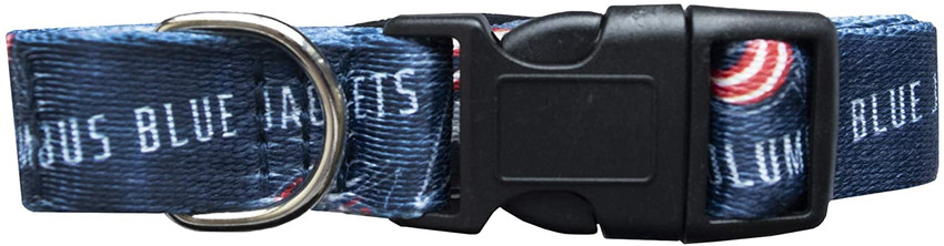 Columbus Blue Jackets Pet Collar Size L