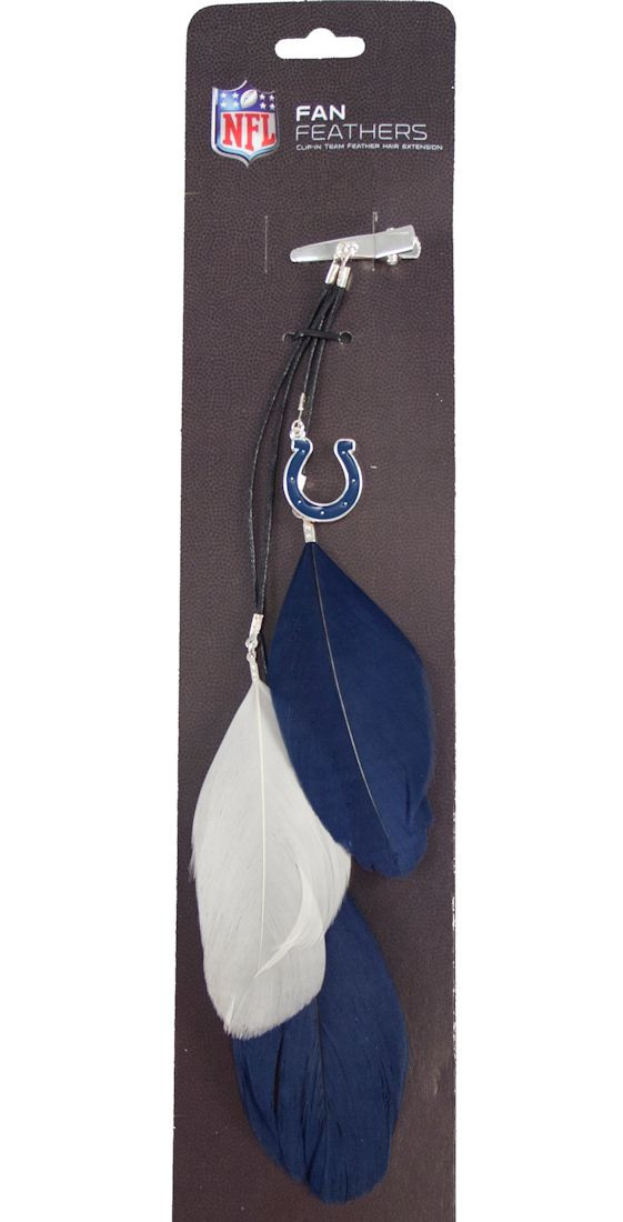 Indianapolis Colts Team Color Feather Hair Clip