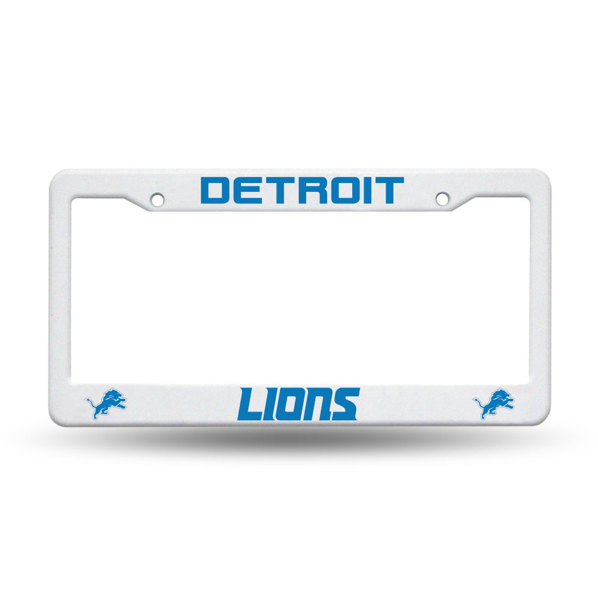 Detroit Lions White Plastic Frame
