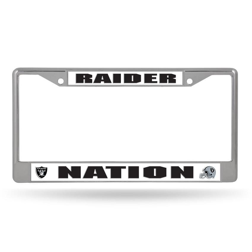 Las Vegas Raiders Chrome License Plate Frame