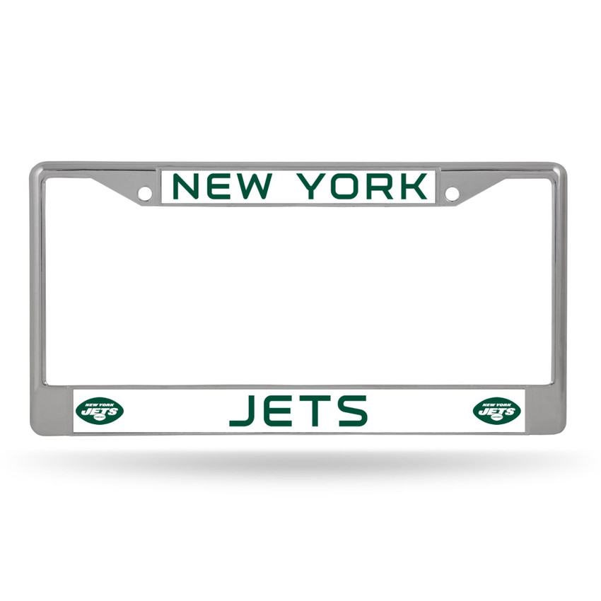 New York Jets Chrome License Plate Frame