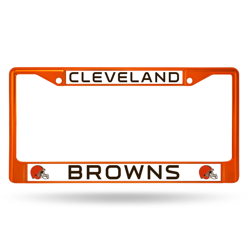 Cleveland Browns Colored License Plate Frame Orange