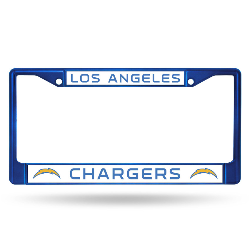 Los Angeles Chargers Colored License Plate Frame Blue