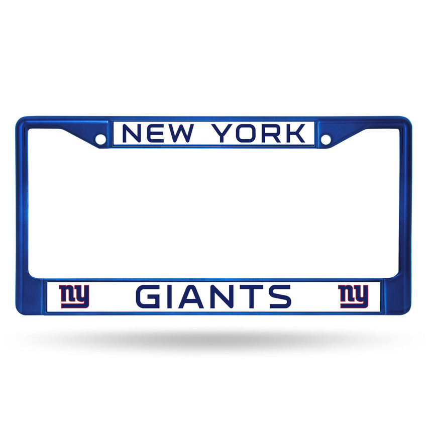 New York Giants Colored License Plate Frame Blue