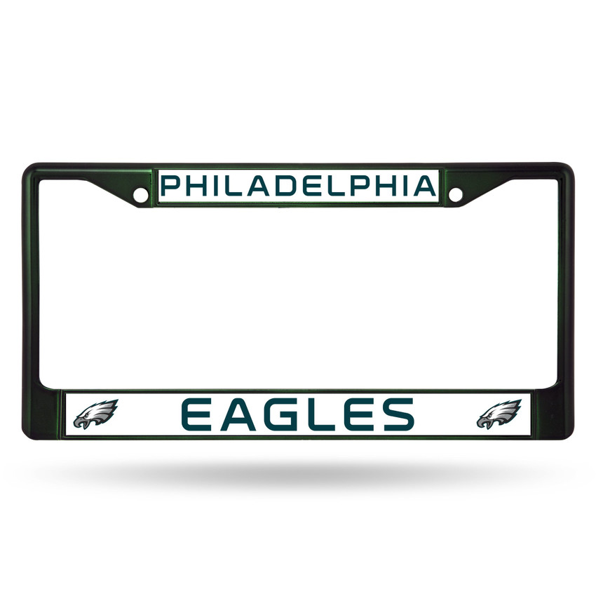 Philadelphia Eagles Colored License Plate Frame Dark Green