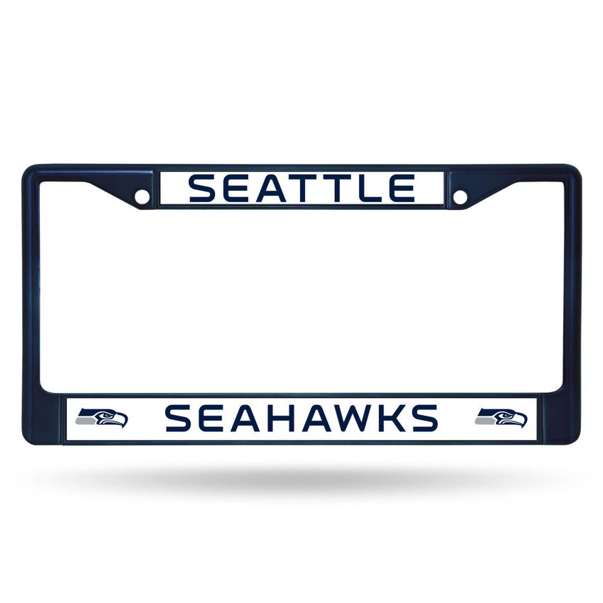 Seattle Seahawks Colored License Plate Frame Navy