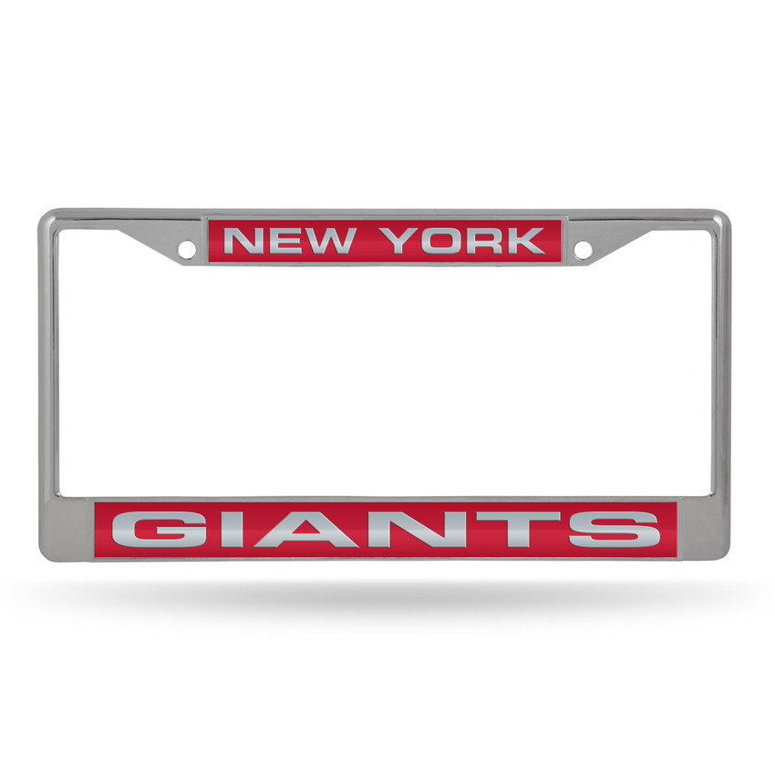 New York Giants Laser Chrome License Plate Frame