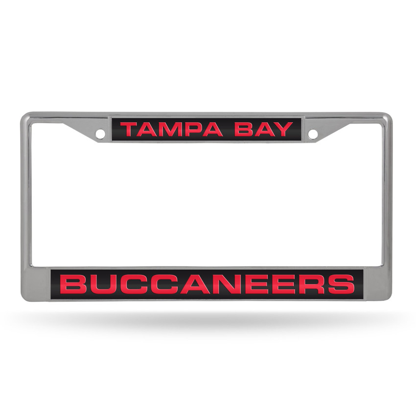 Tampa Bay Buccaneers Laser Chrome License Plate Frame