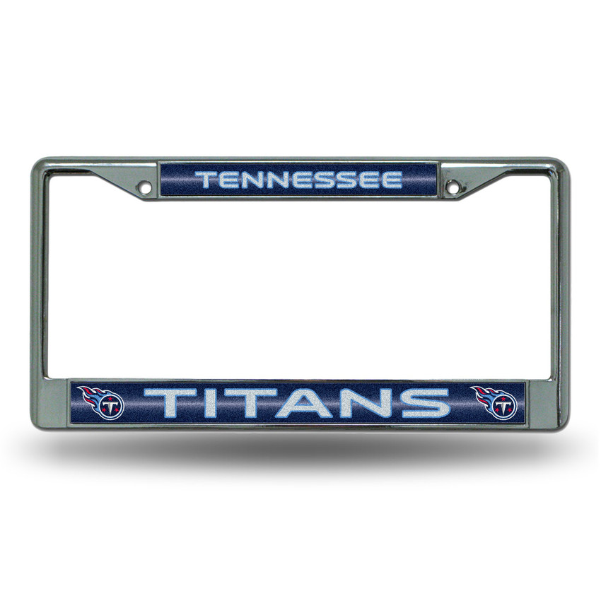 Tennessee Titans Bling Chrome License Plate Frame
