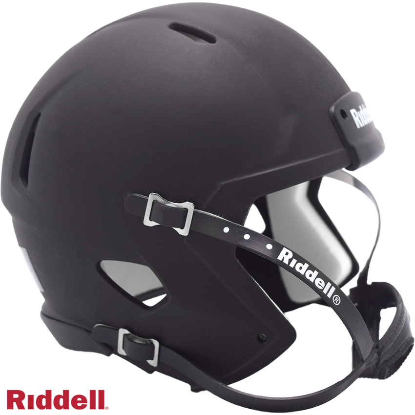 Helmet Riddell Blank Replica Mini Speed Style Matte Black with Black Parts