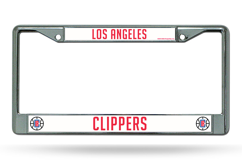 Los Angeles Clippers License Plate Frame Chrome