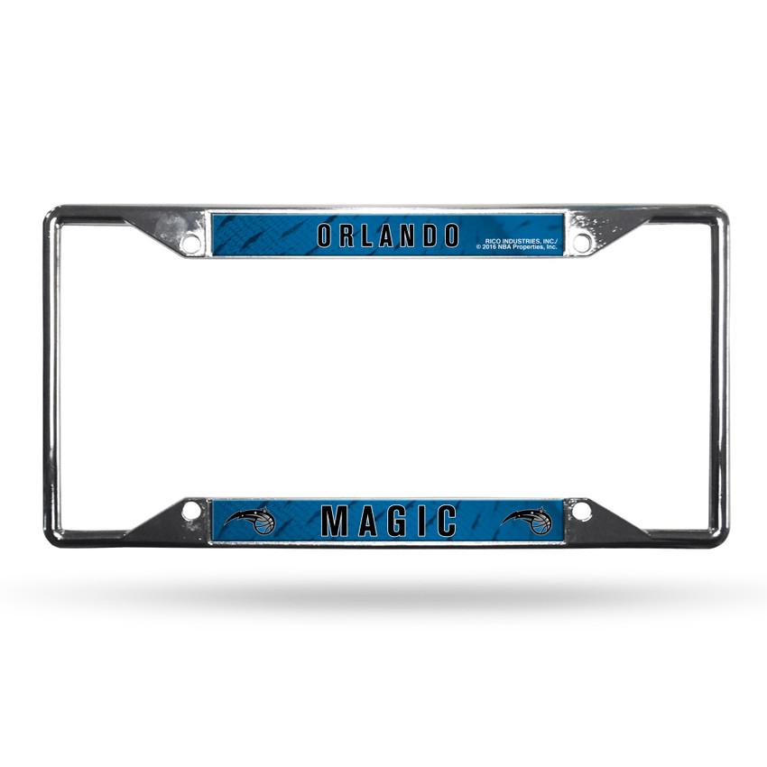 Orlando Magic License Plate Frame Chrome EZ View