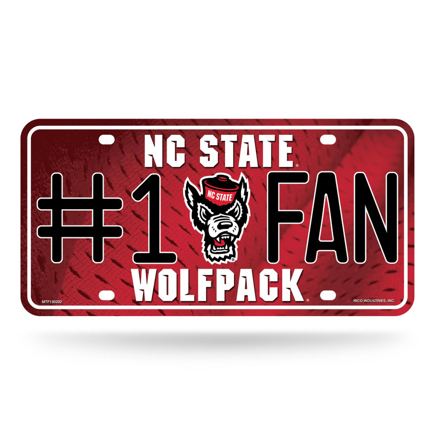 North Carolina State Wolfpack License Plate - #1 Fan