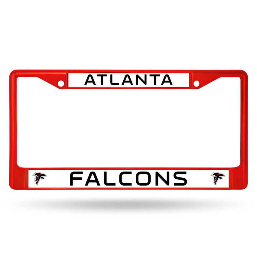 Atlanta Falcons License Plate Frame Metal Red