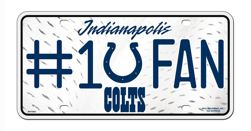 Indianapolis Colts License Plate #1 Fan