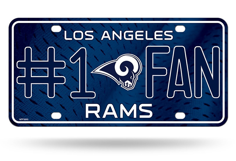 Los Angeles Rams License Plate #1 Fan