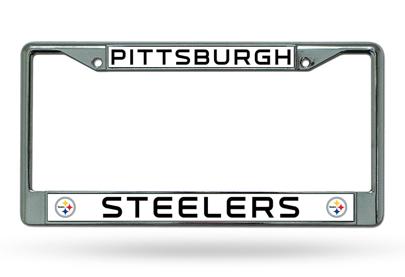 Pittsburgh Steelers License Plate Frame Chrome