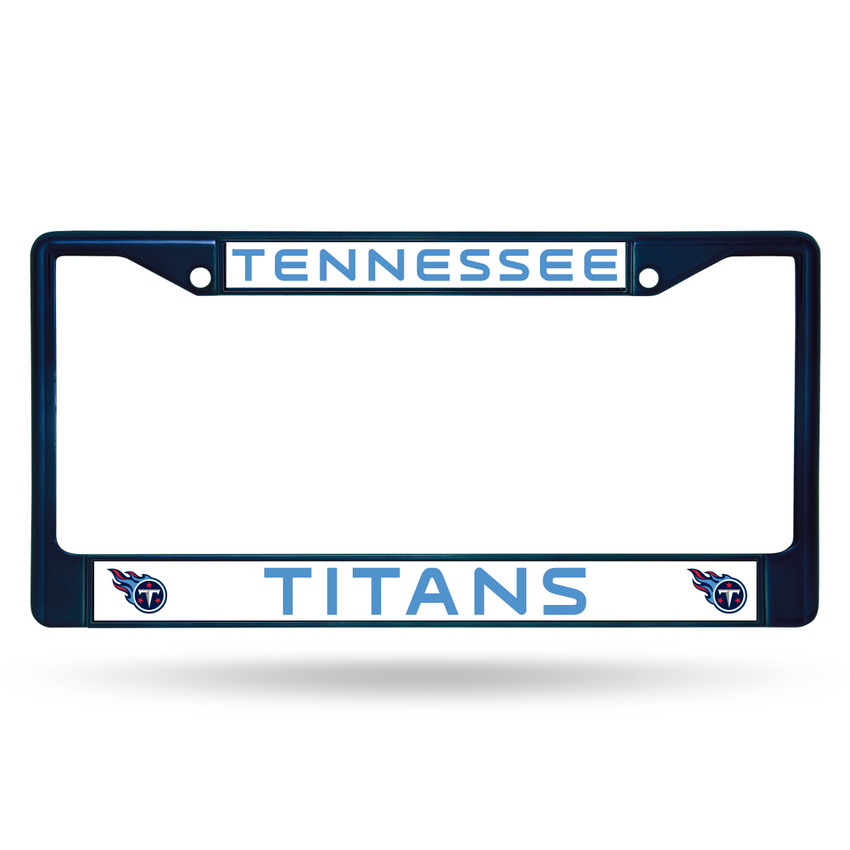 Tennessee Titans License Plate Frame Metal Navy