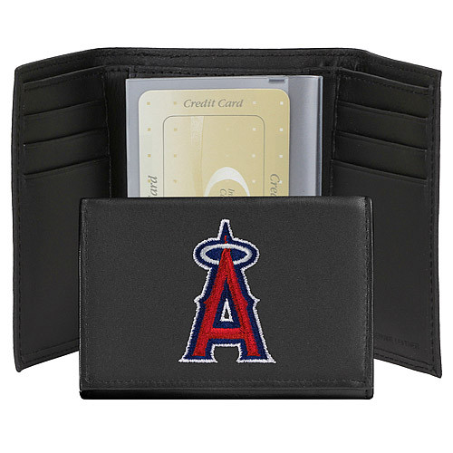 Los Angeles Angels Embroidered Leather Tri-Fold Wallet