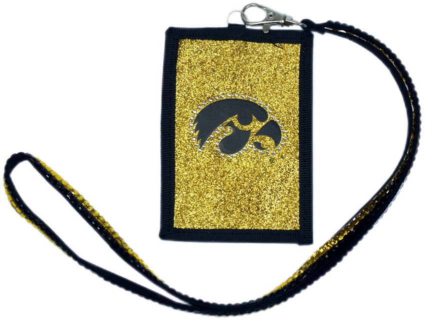 Iowa Hawkeyes Wallet Beaded Lanyard Style