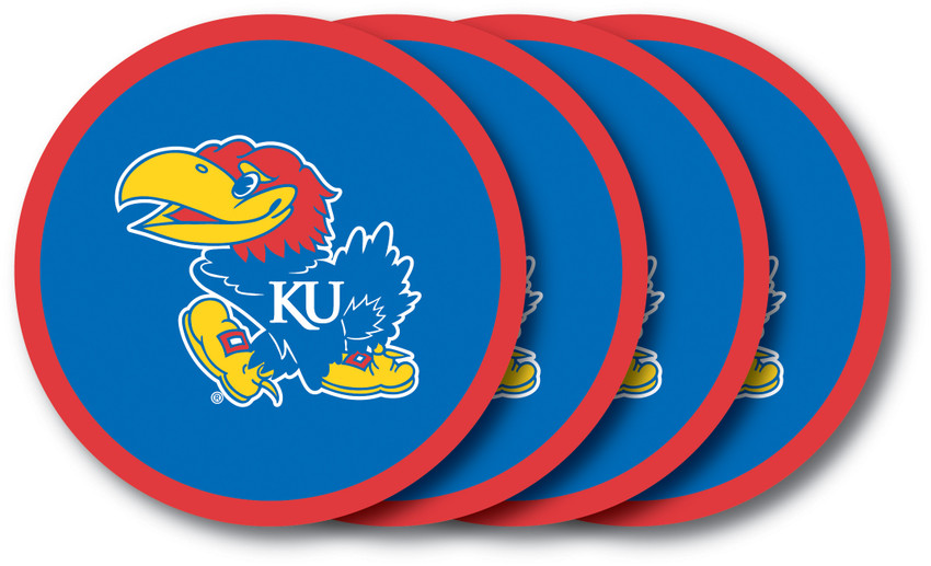 Kansas Jayhawks Coaster Set 4-Pk.