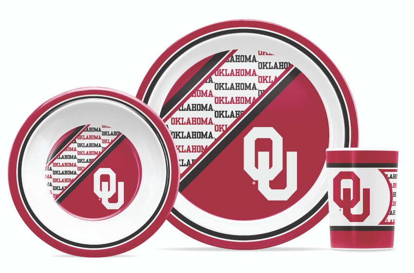 Oklahoma Sooners 5 Piece Children's Dinner Set