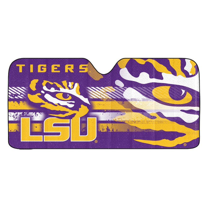 Louisiana State University - LSU Tigers Auto Shade LSU Tiger Eye Secondary Logo Purple