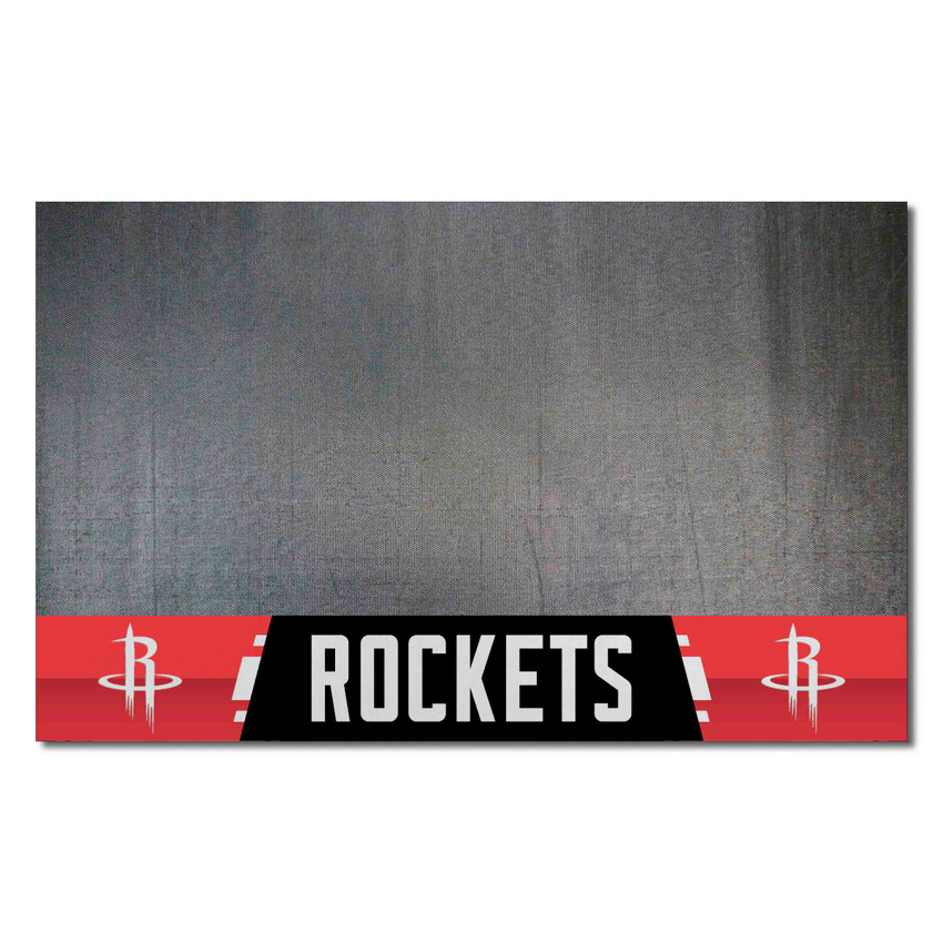 Houston Rockets Vinyl Grill Mat - 26in. x 42in. R Primary Logo & Wordmark
