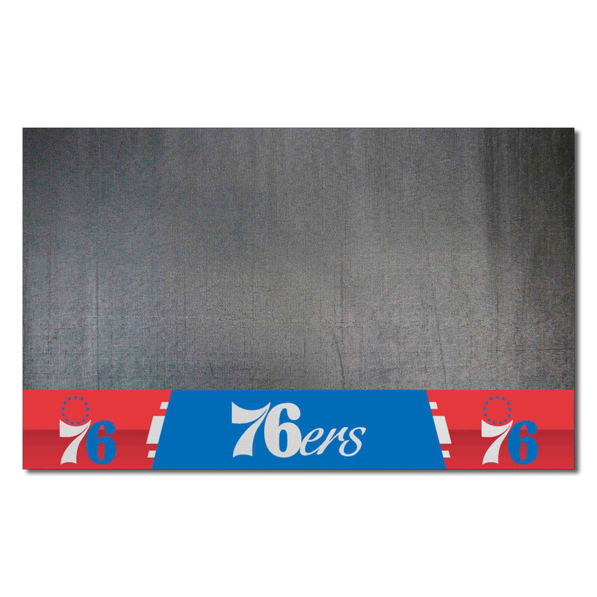 Philadelphia 76ers Vinyl Grill Mat - 26in. x 42in. 76 Primary Logo & Wordmark