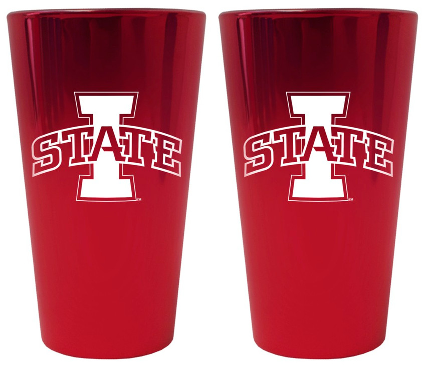 Iowa State Cyclones Lusterware Pint Glass - Set of 2