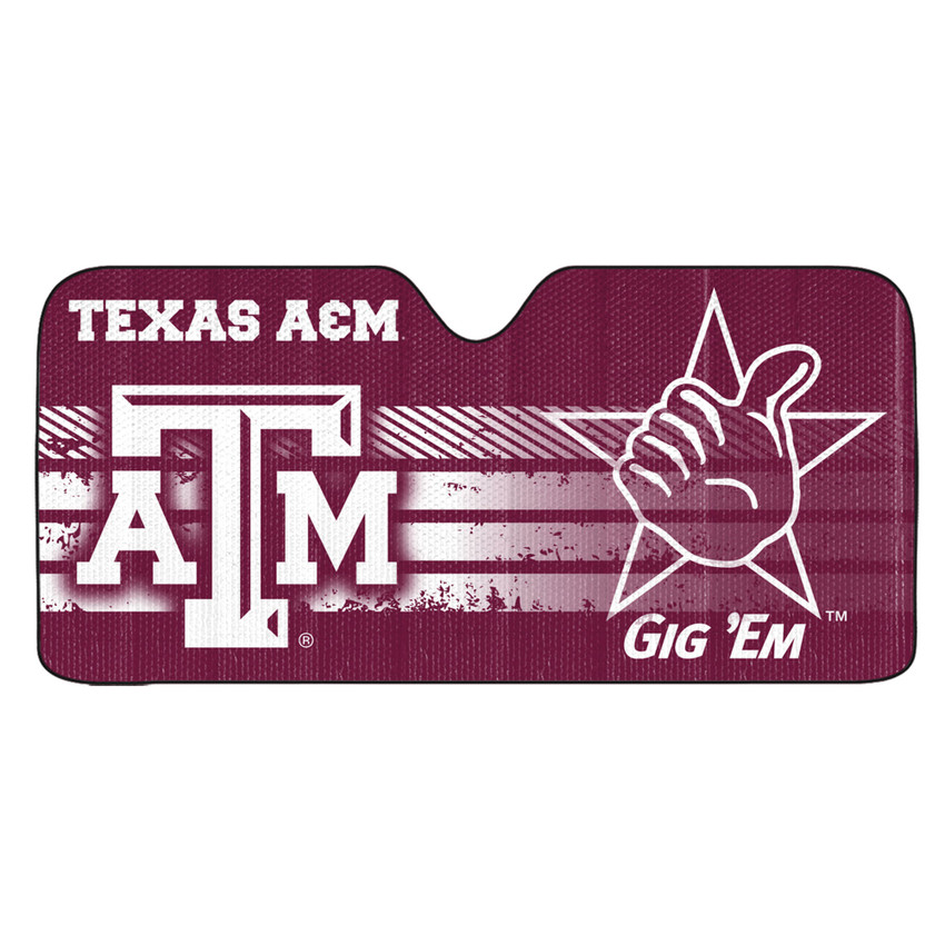Texas A&M University - Texas A&M Aggies Auto Shade Primary Logo, Alternate Logo and Wordmark Maroon
