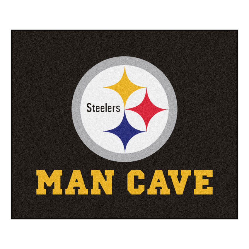 Pittsburgh Steelers Man Cave Tailgater Steeler Primary Logo Black
