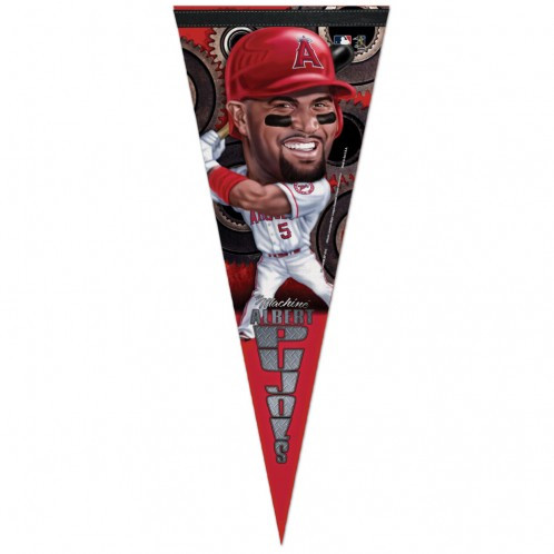 Los Angeles Angels Pennant 12x30 Premium Style Albert Pujols Design