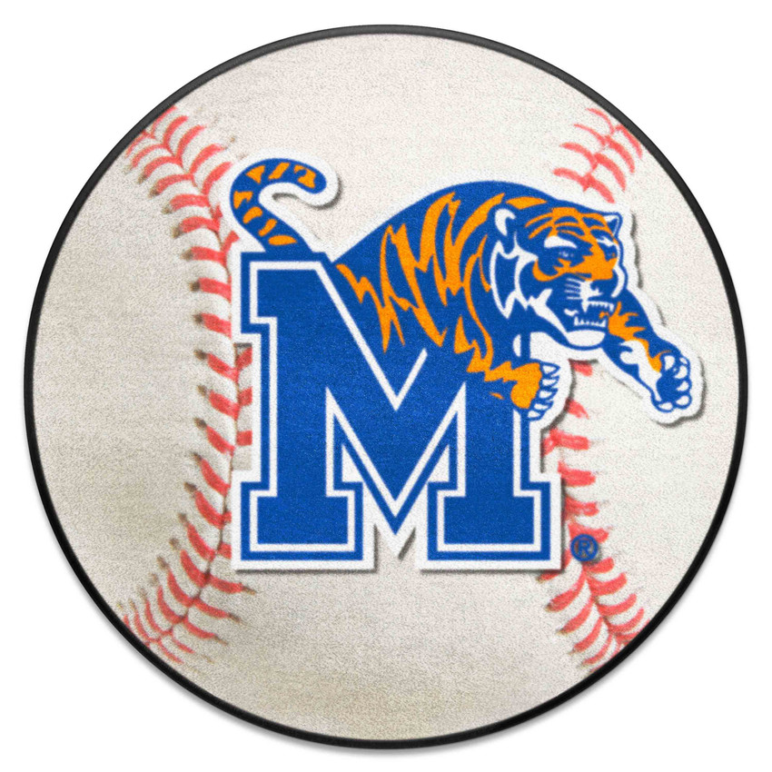 Memphis Tigers Baseball Rug - 27in. Diameter