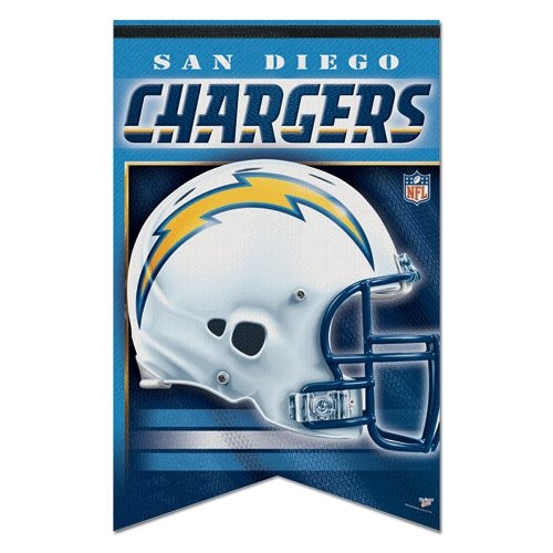 San Diego Chargers Banner 17x26 Pennant Style Premium Felt