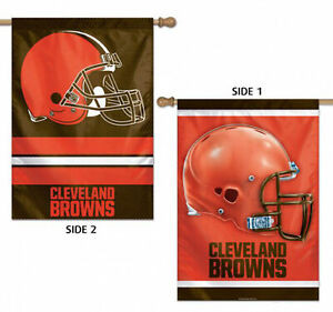 Cleveland Browns Banner 28x40 Vertical Premium 2 Sided