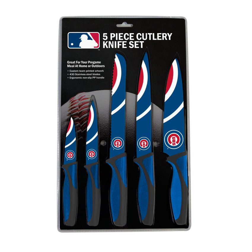 Chicago Cubs 5pc Kitchen Knife Set