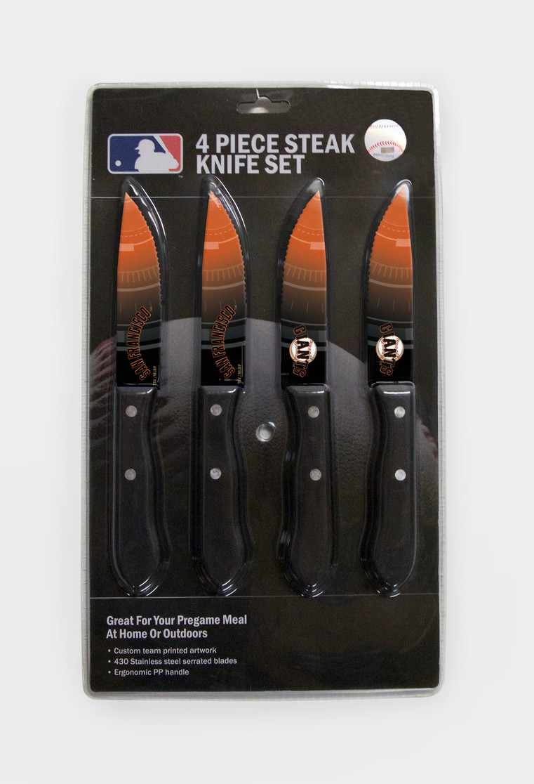 San Francisco Giants Knife Set - Steak - 4 Pack